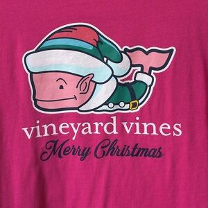Girl’s Vineyard Vines Merry Christmas Whale Long Slee Shirt